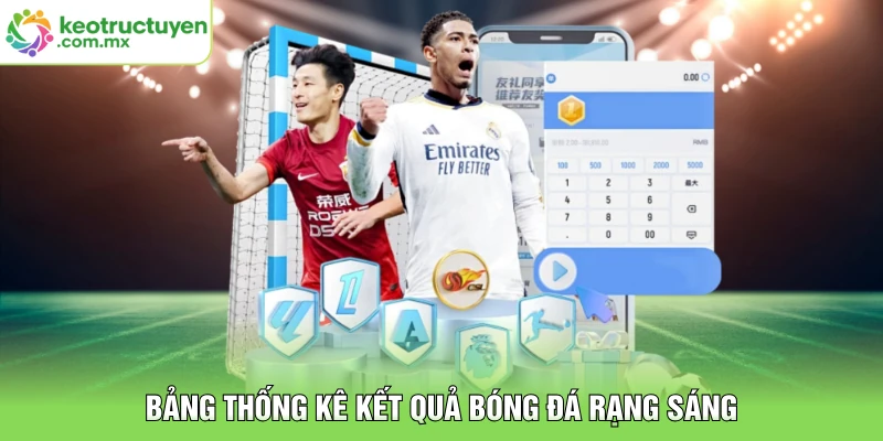 Bảng thống kê kết quả bóng đá rạng sáng