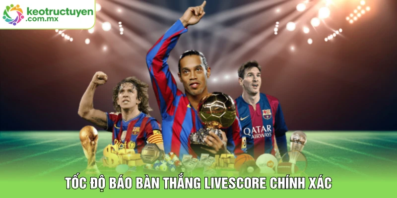 Tốc độ báo bàn thắng livescore chính xác